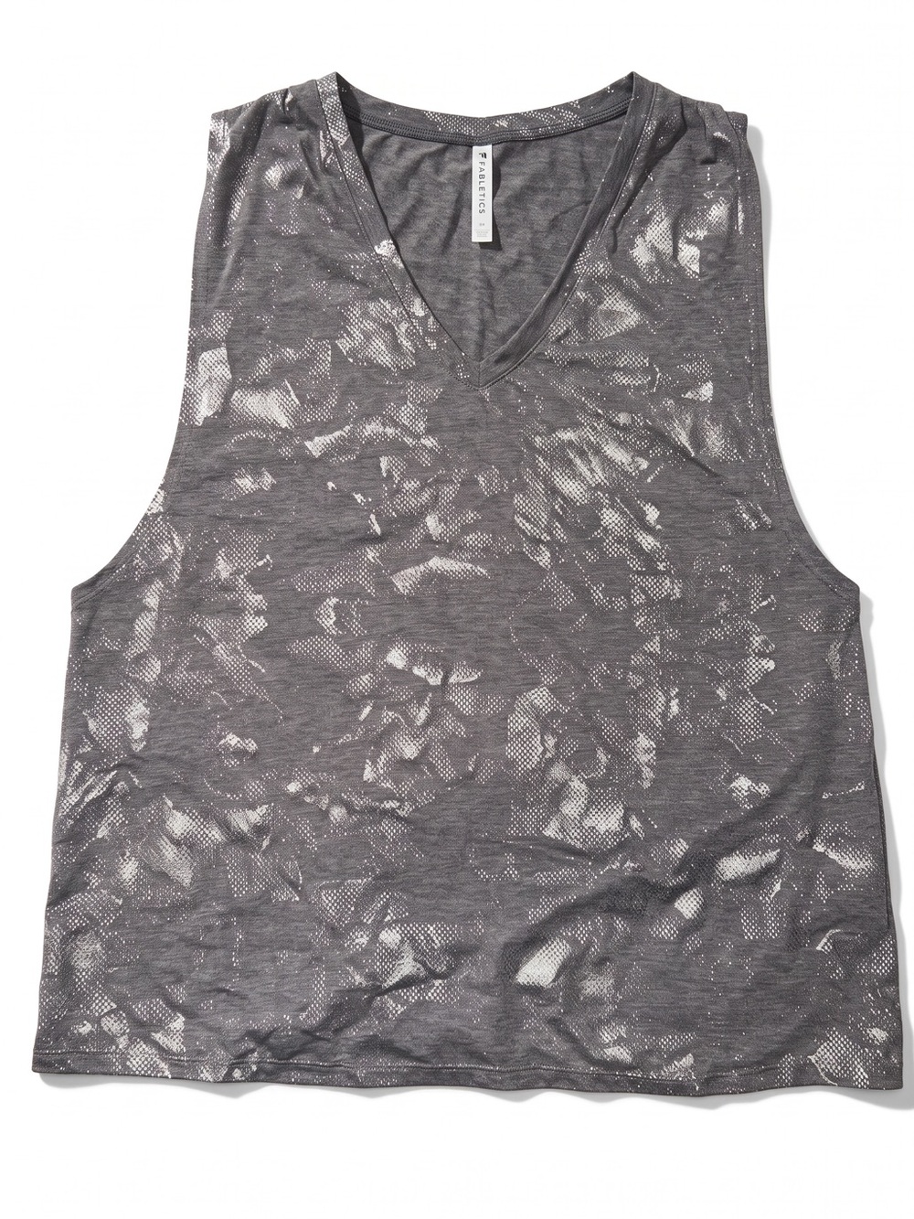 Fabletics🦋Metallic Gray V-Neck Tank🦋Brand New🦋XL🦋Versatile & Fun🦋